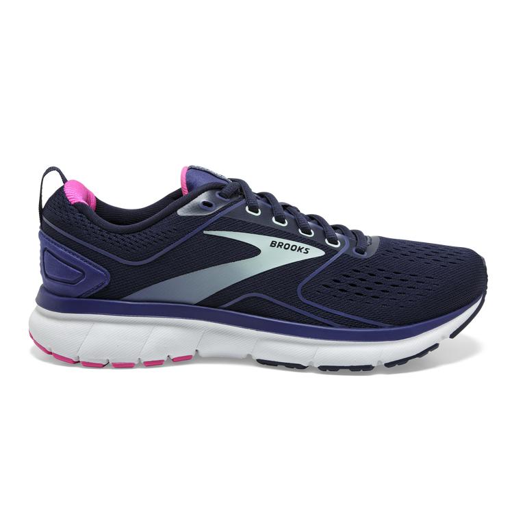 Brooks TRANSMIT 3 Road Running Shoes Womens Online - Navy Blue/Peacoat/Yucca (MHV369270)